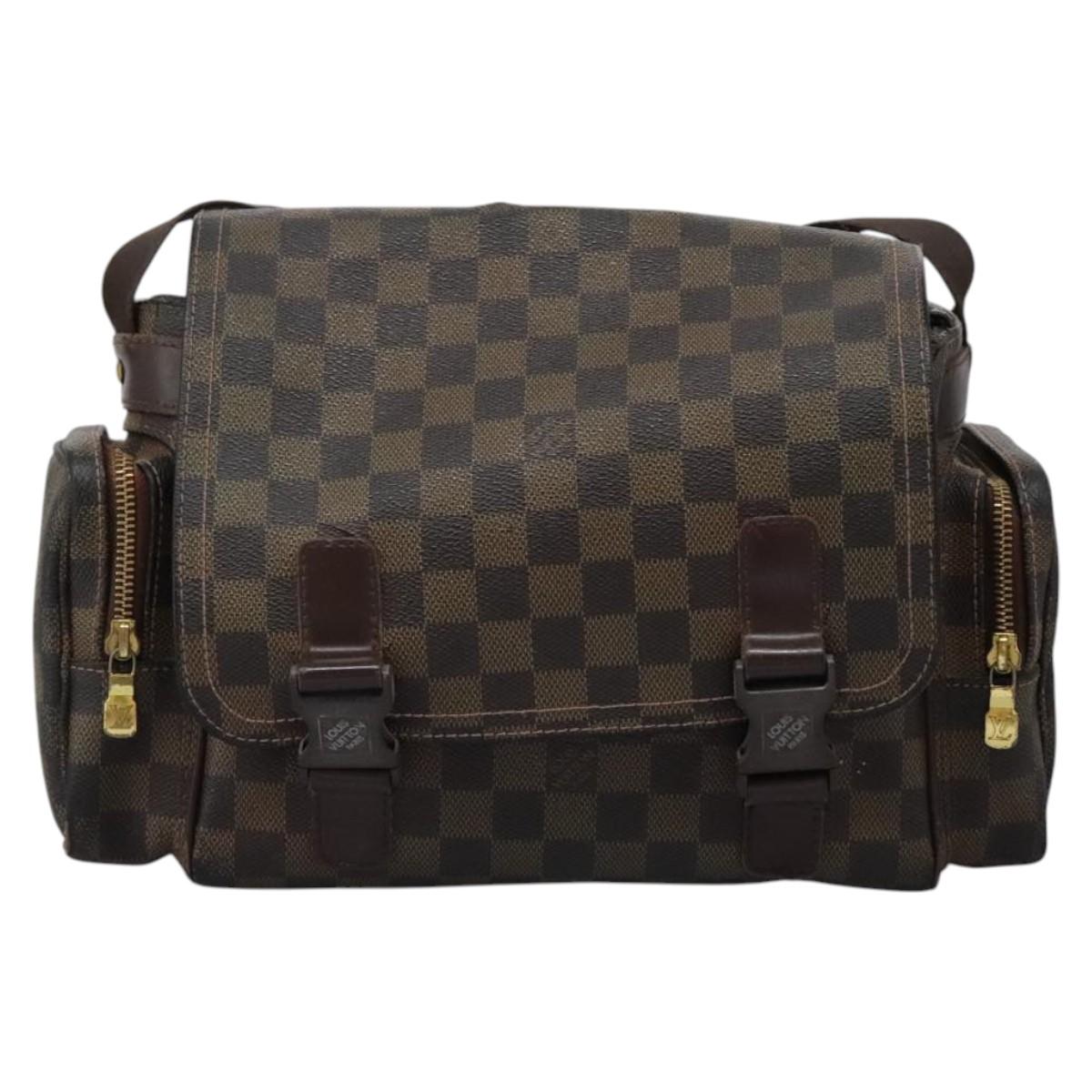 LOUIS VUITTON Damier Ebene Reporter Melville Shoulder Bag N51126 LV Auth sw611