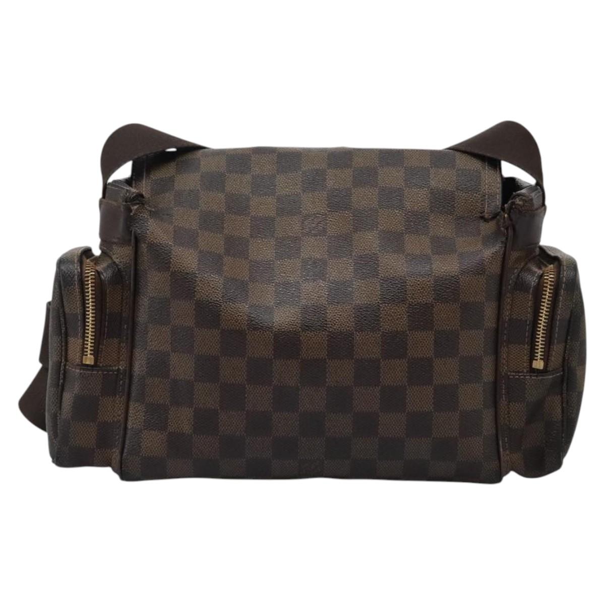 LOUIS VUITTON Damier Ebene Reporter Melville Shoulder Bag N51126 LV Auth sw611