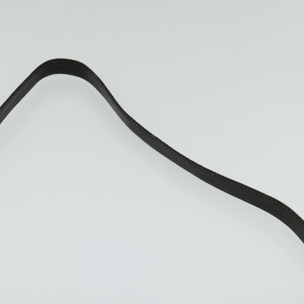 Christian Dior Trotter Canvas Shoulder Bag Brown Gold Auth sw647