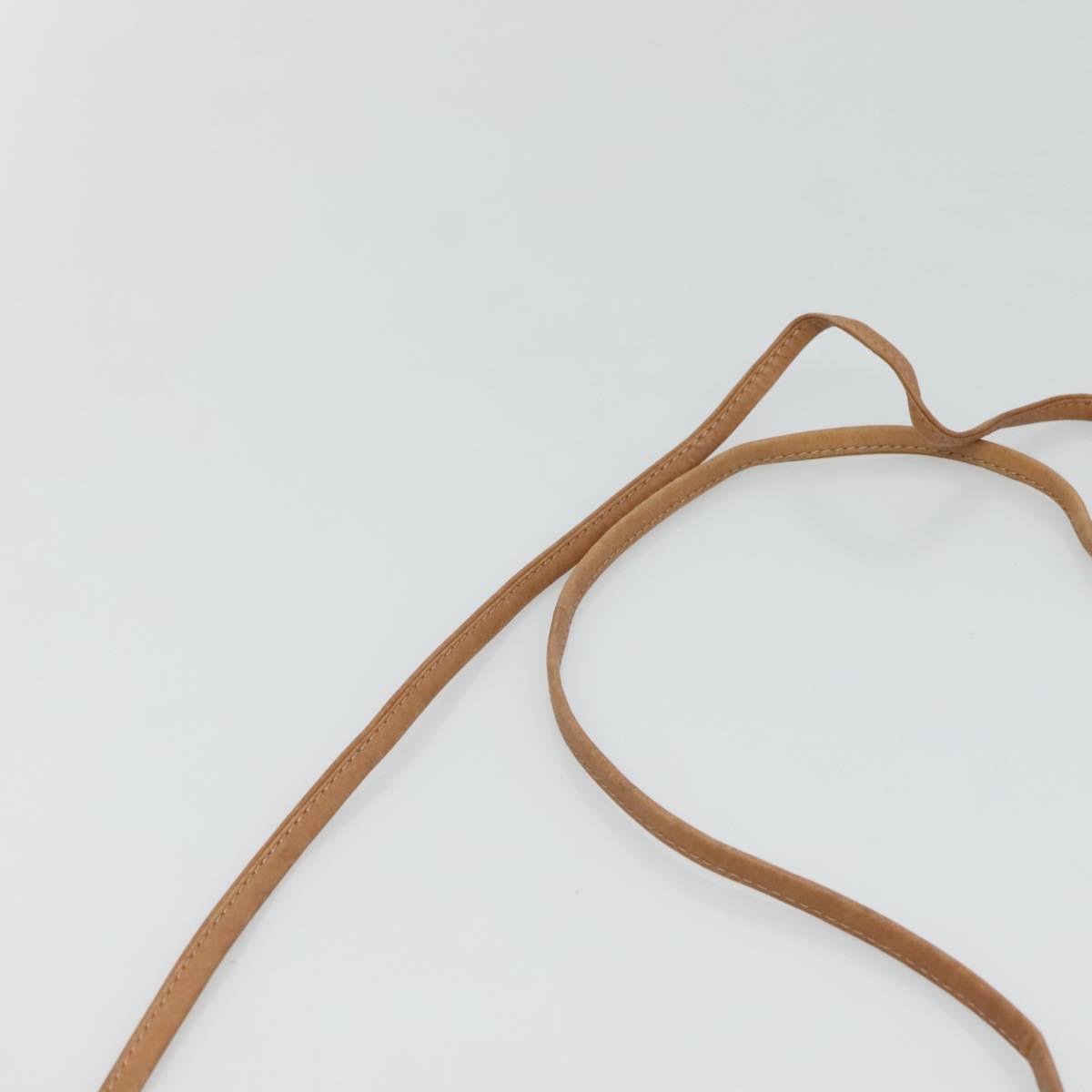 Christian Dior Honeycomb Canvas Shoulder Bag PVC Beige Gold Auth sw649