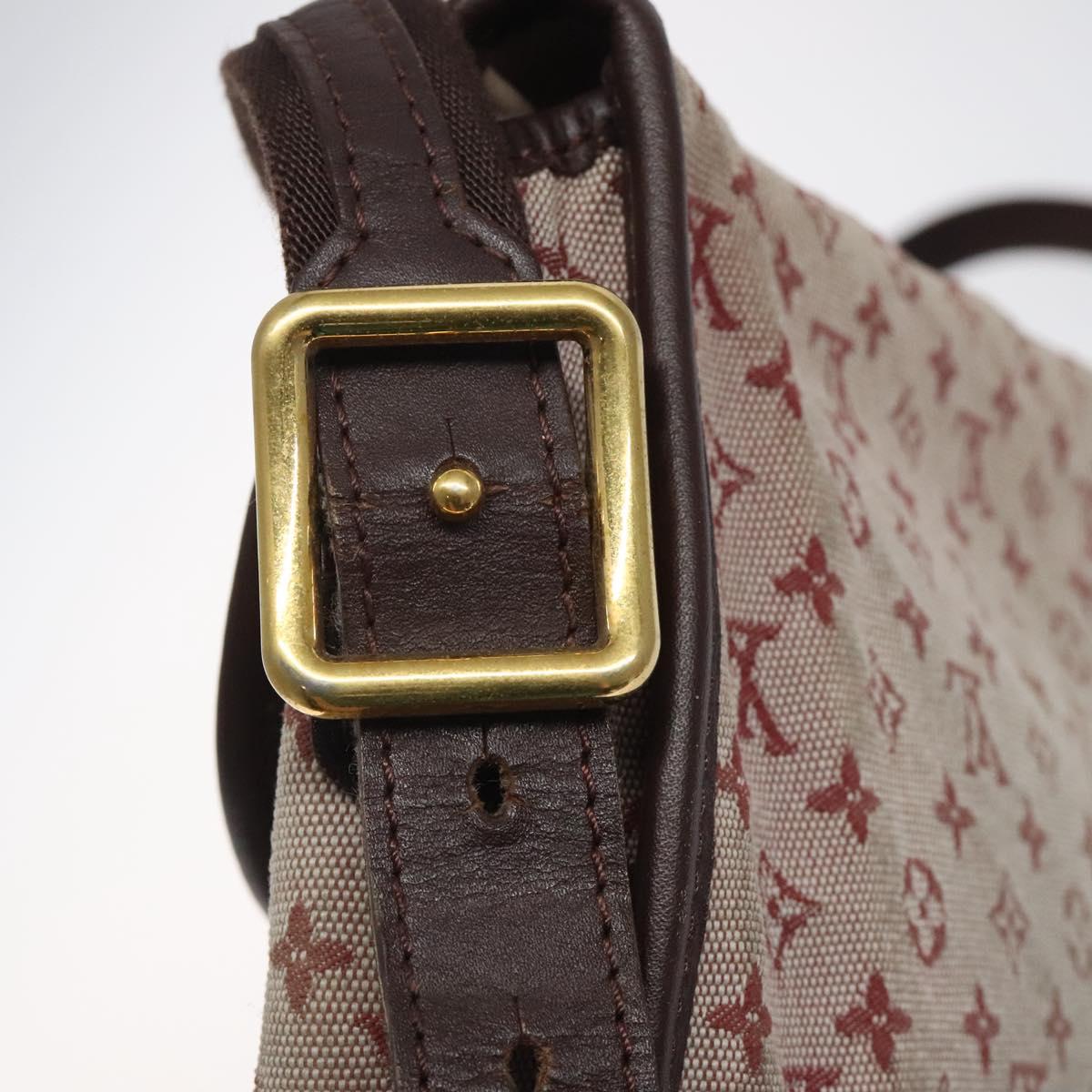 LOUIS VUITTON Monogram Mini Belanger Shoulder Bag Red M92171 LV Auth sw667