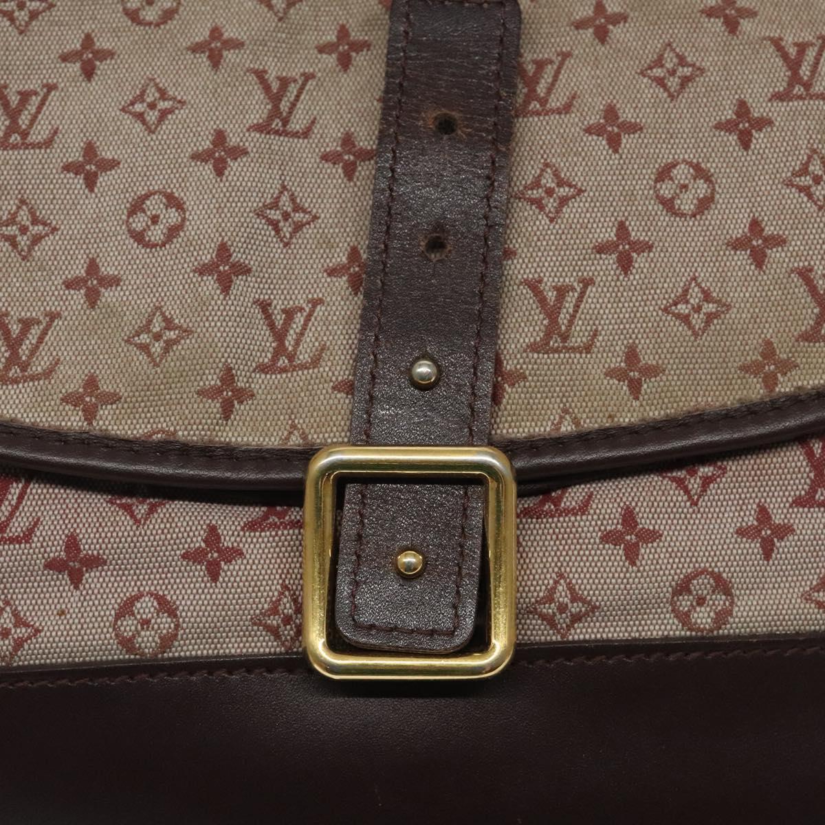LOUIS VUITTON Monogram Mini Belanger Shoulder Bag Red M92171 LV Auth sw667