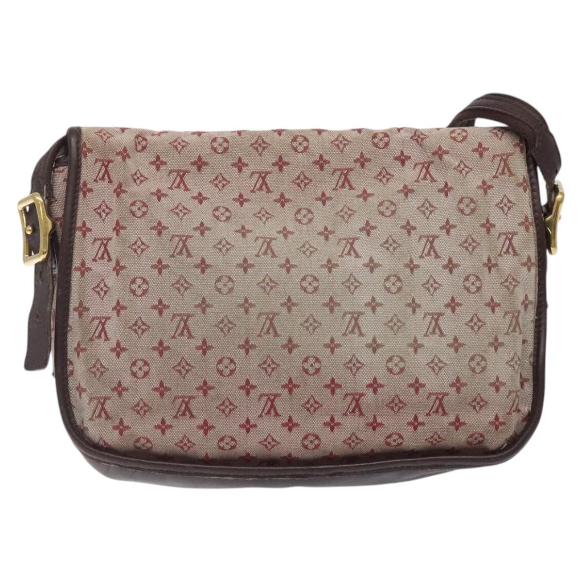 LOUIS VUITTON Monogram Mini Belanger Shoulder Bag Red M92171 LV Auth sw667