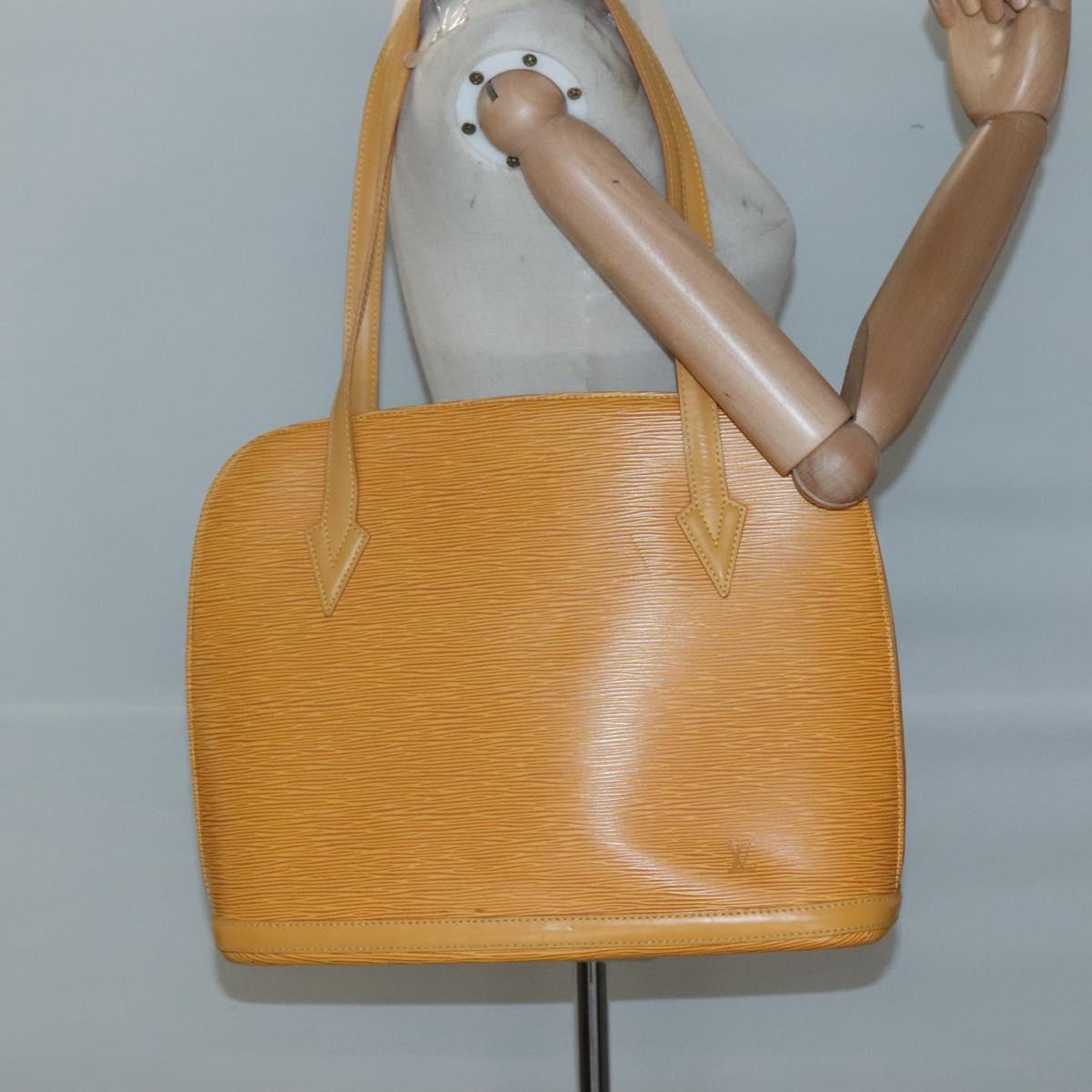LOUIS VUITTON Epi Lussac Shoulder Bag Yellow M52289 LV Auth sw668