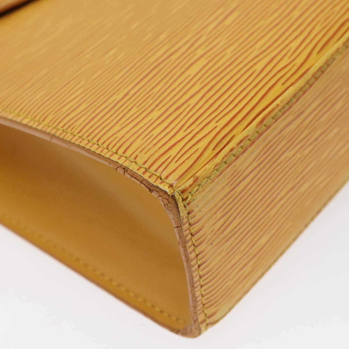 LOUIS VUITTON Epi Malesherbes Hand Bag Tassili Yellow Jonne M52379 Auth sw669