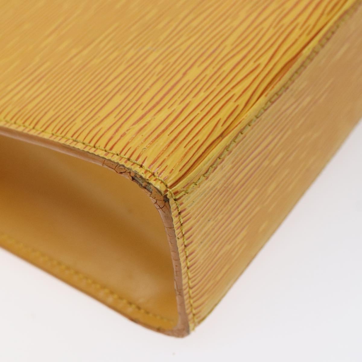 LOUIS VUITTON Epi Malesherbes Hand Bag Tassili Yellow Jonne M52379 Auth sw669