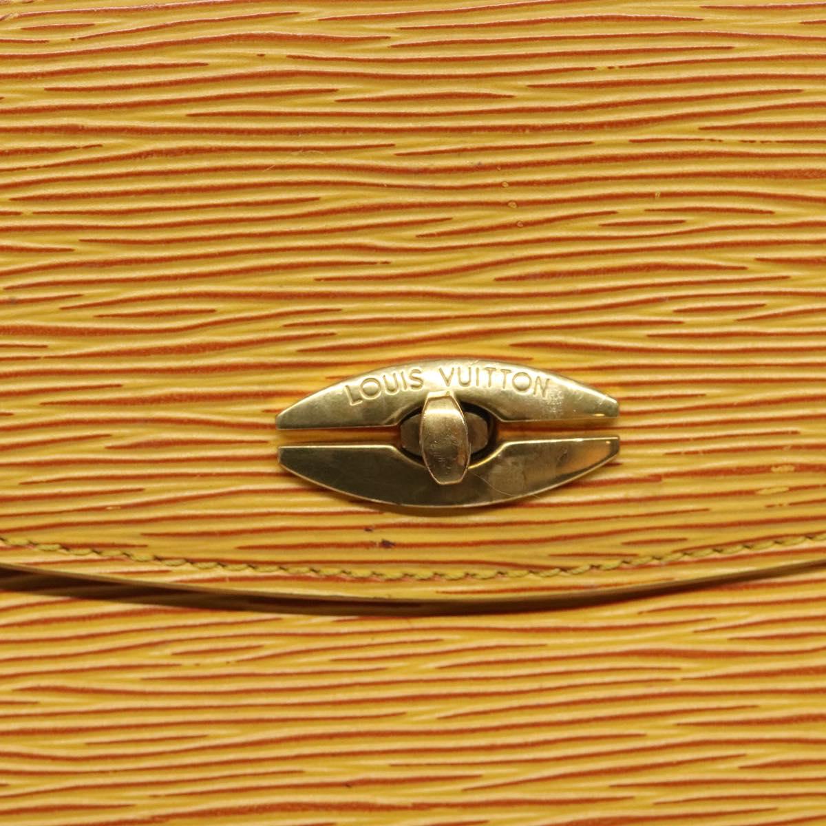 LOUIS VUITTON Epi Malesherbes Hand Bag Tassili Yellow Jonne M52379 Auth sw669