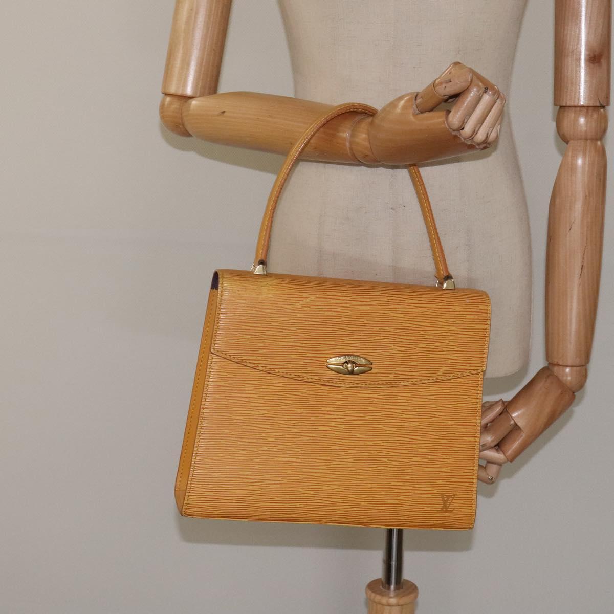 LOUIS VUITTON Epi Malesherbes Hand Bag Tassili Yellow Jonne M52379 Auth sw669