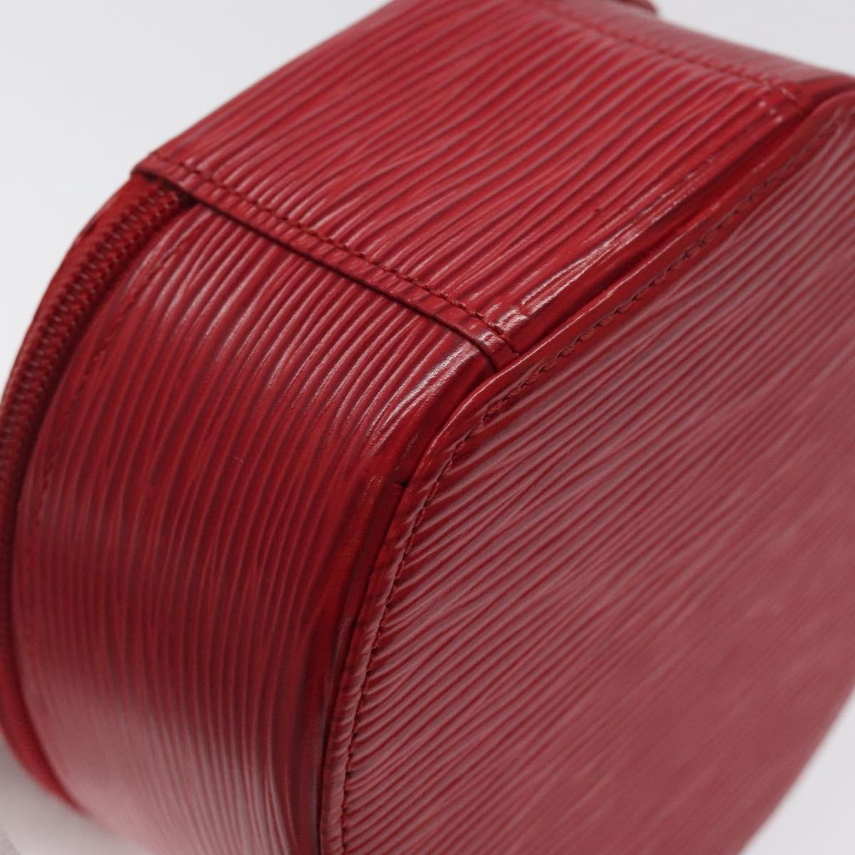 LOUIS VUITTON Epi Ecrin Bijoux 12 Jewelry Box Red M48207 LV Auth sw670