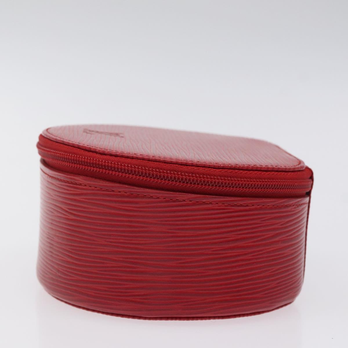 LOUIS VUITTON Epi Ecrin Bijoux 12 Jewelry Box Red M48207 LV Auth sw670