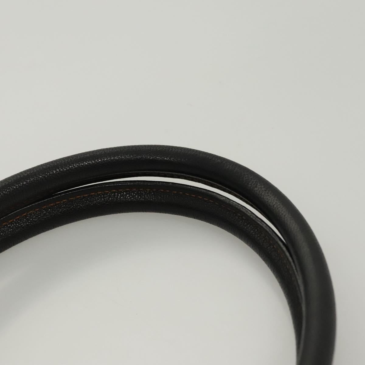 Christian Dior Trotter Canvas Hand Bag Navy Silver Auth sw686