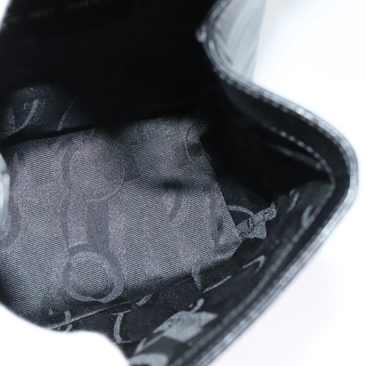 Salvatore Ferragamo Backpack Leather Black Gold Auth sw700