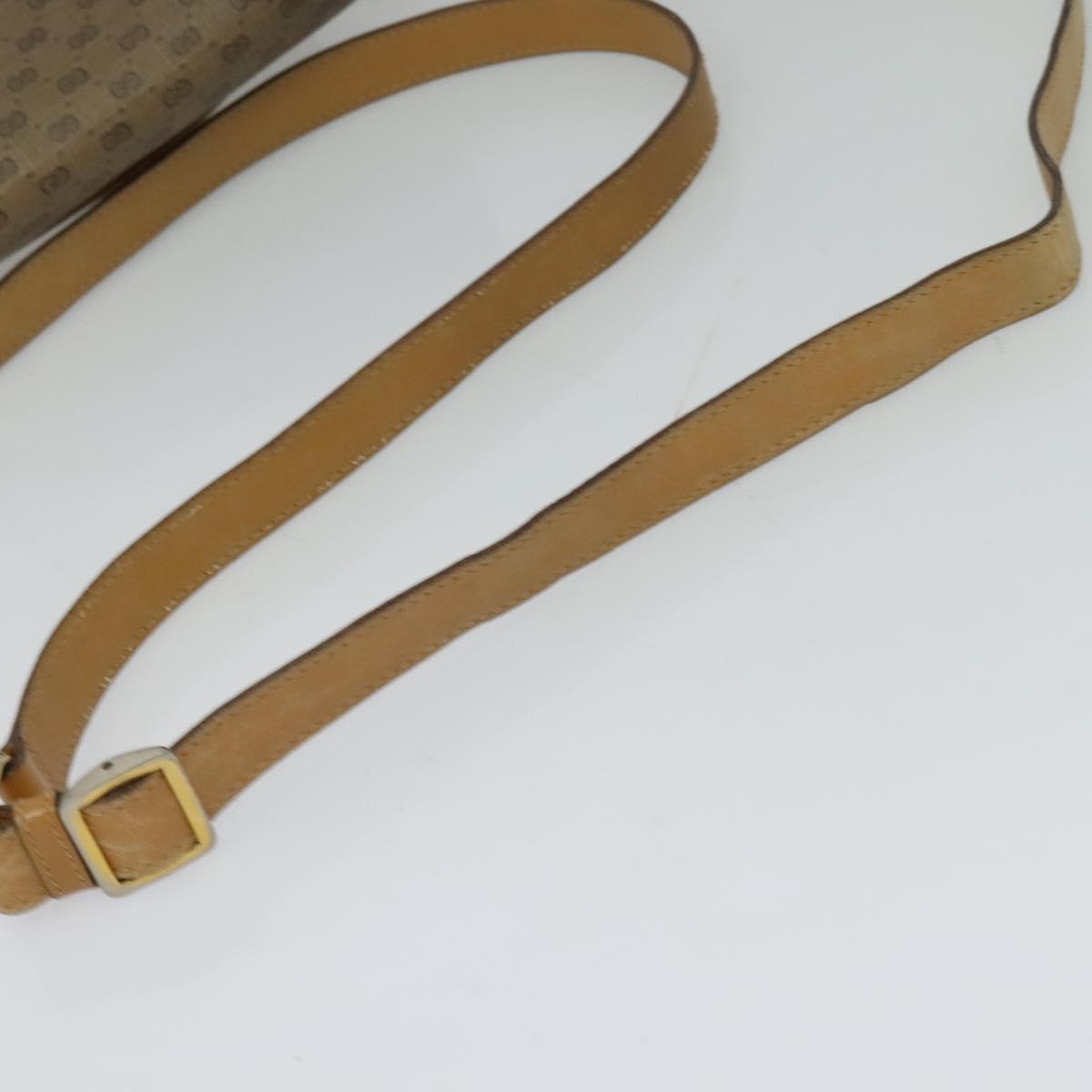 GUCCI Micro GG Supreme Shoulder Bag PVC Beige Gold 001 115 2681 Auth sw738