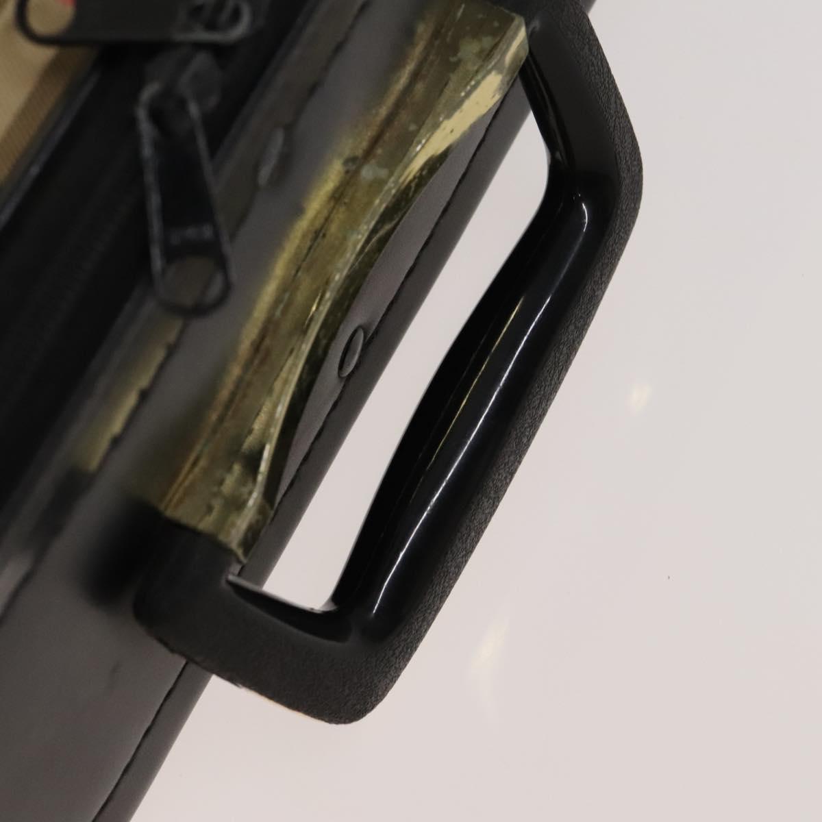 Burberrys Nova Check Violin Cases Leather Beige Gold Auth sw748