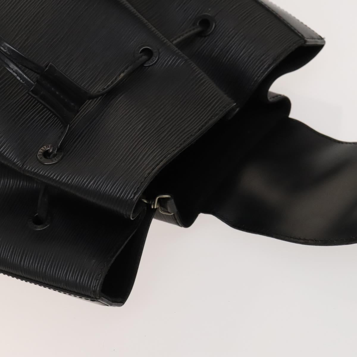 LOUIS VUITTON Epi Sac A Dos Shoulder Bag Black M80153 LV Auth sw777