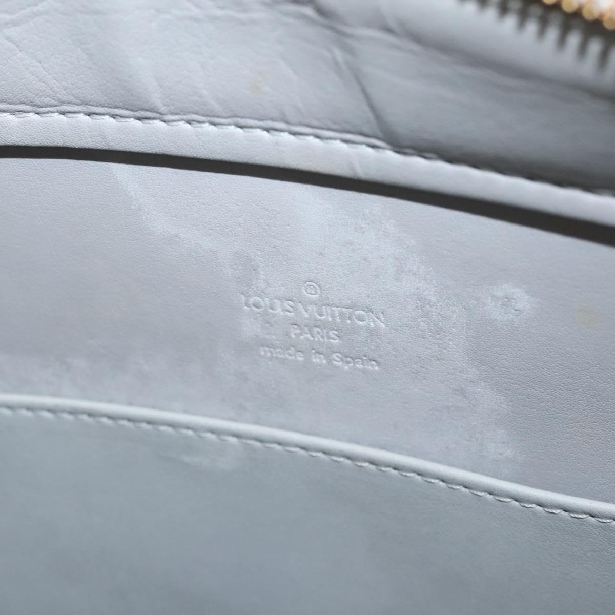 LOUIS VUITTON Monogram Vernis Columbus Tote Bag Gris M91028 LV Auth sw778