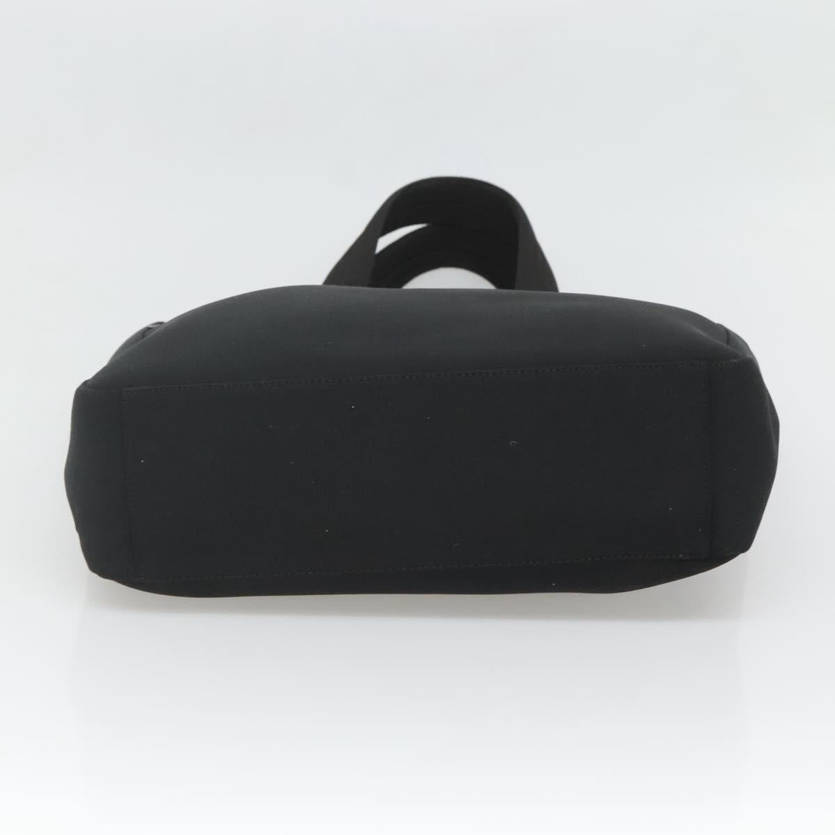 PRADA Sports Tote Bag Canvas Black Silver Auth SW787