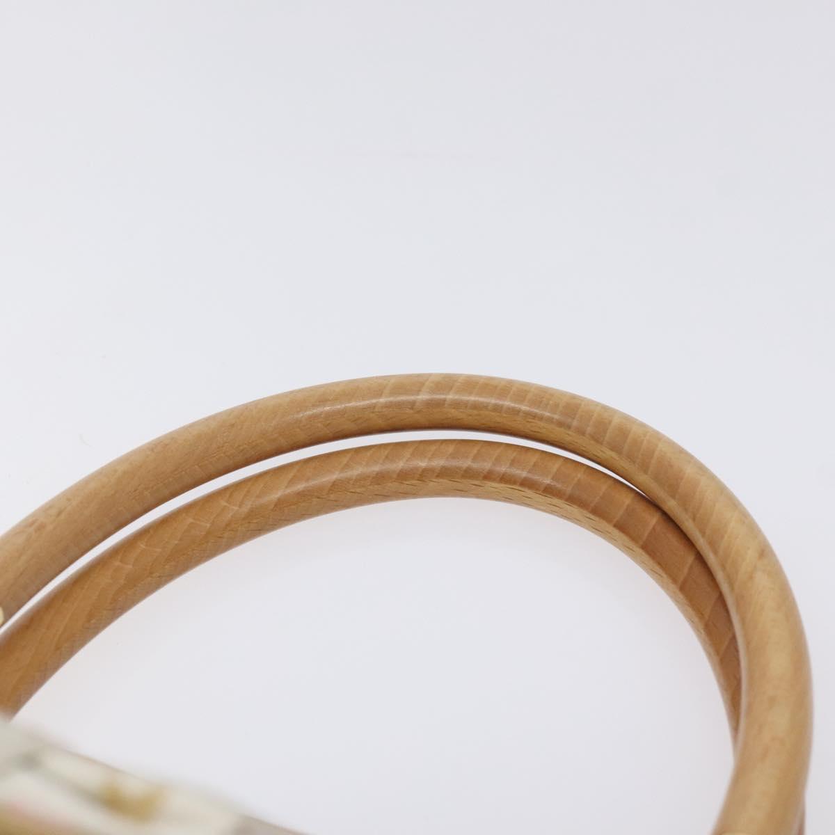 LOUIS VUITTON Monogram Multicolor Abelia Bag Satin White M92936 LV Auth sw895V