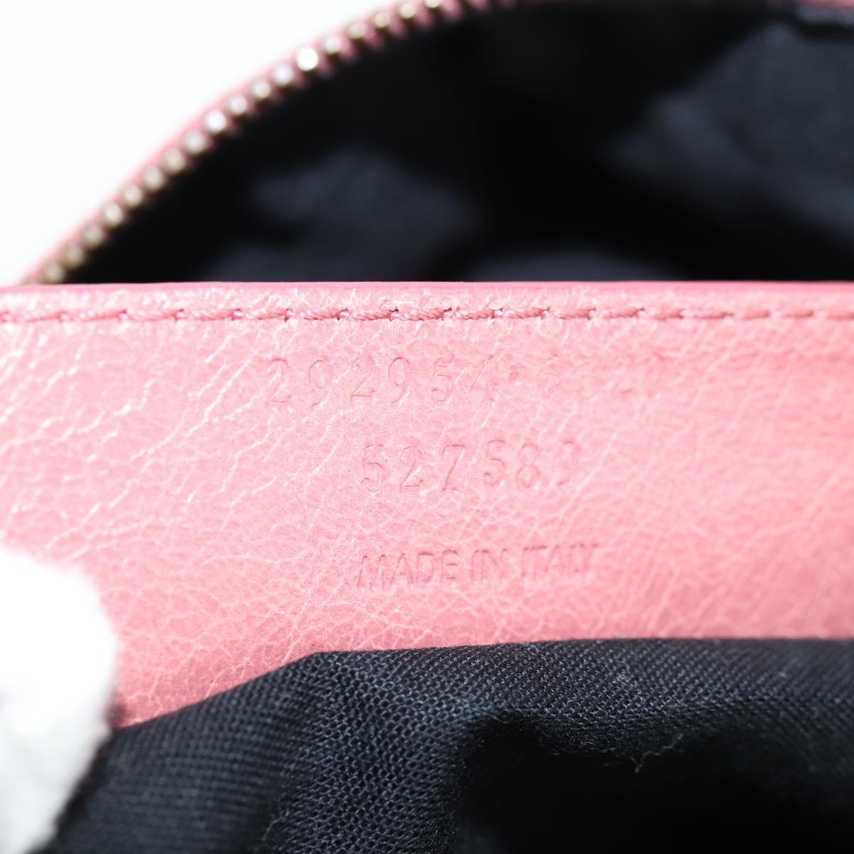 BALENCIAGA The Day Shoulder Bag Leather Pink 292954 Auth sw901V