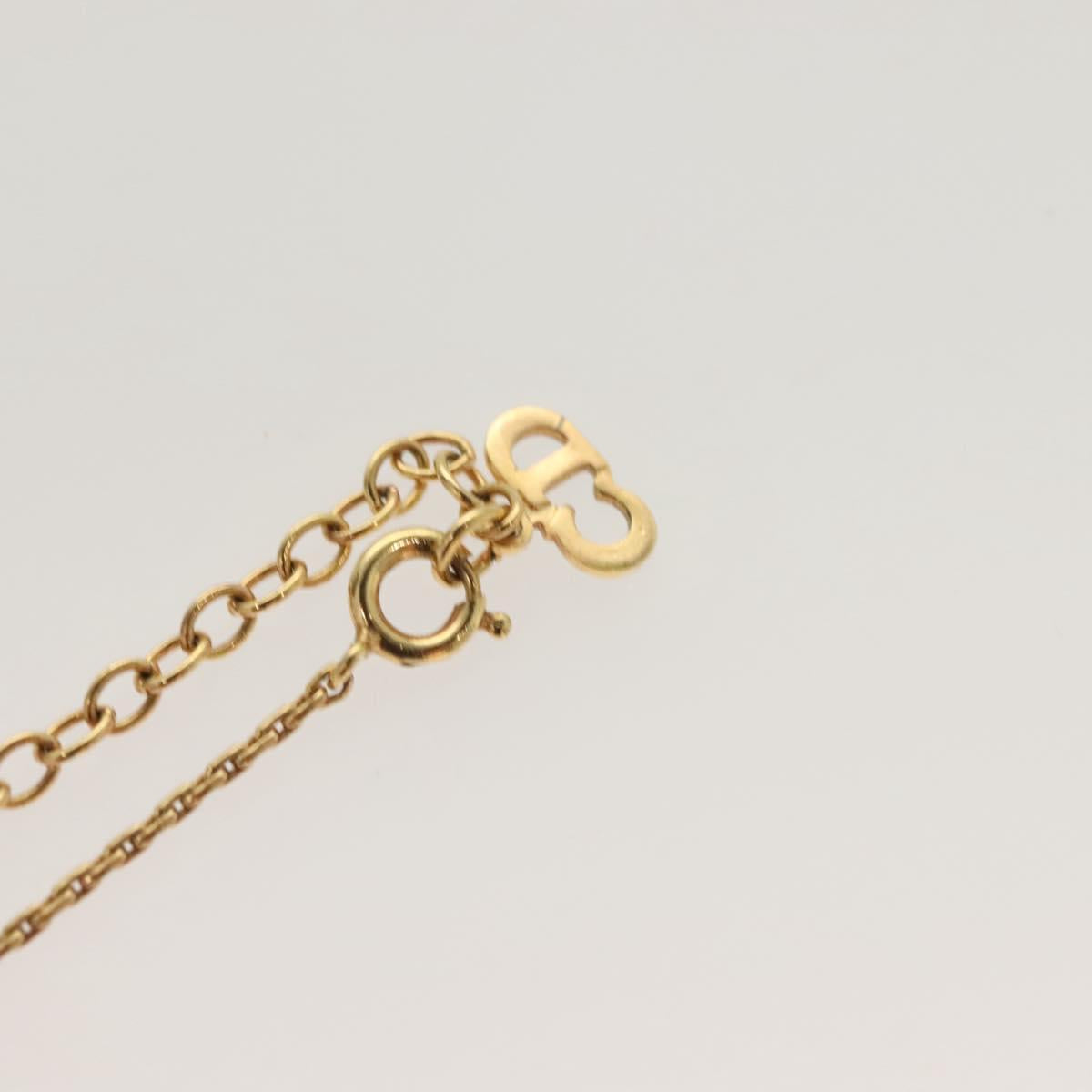 Christian Dior Necklace metal Gold Auth SW947