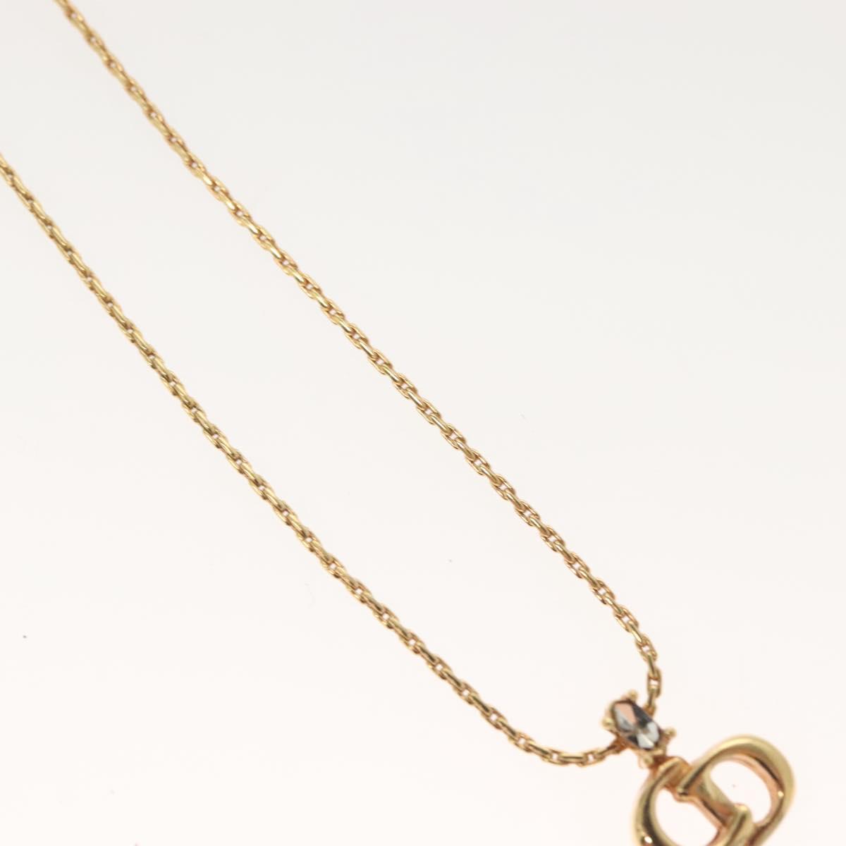 Christian Dior Necklace metal Gold Auth SW947