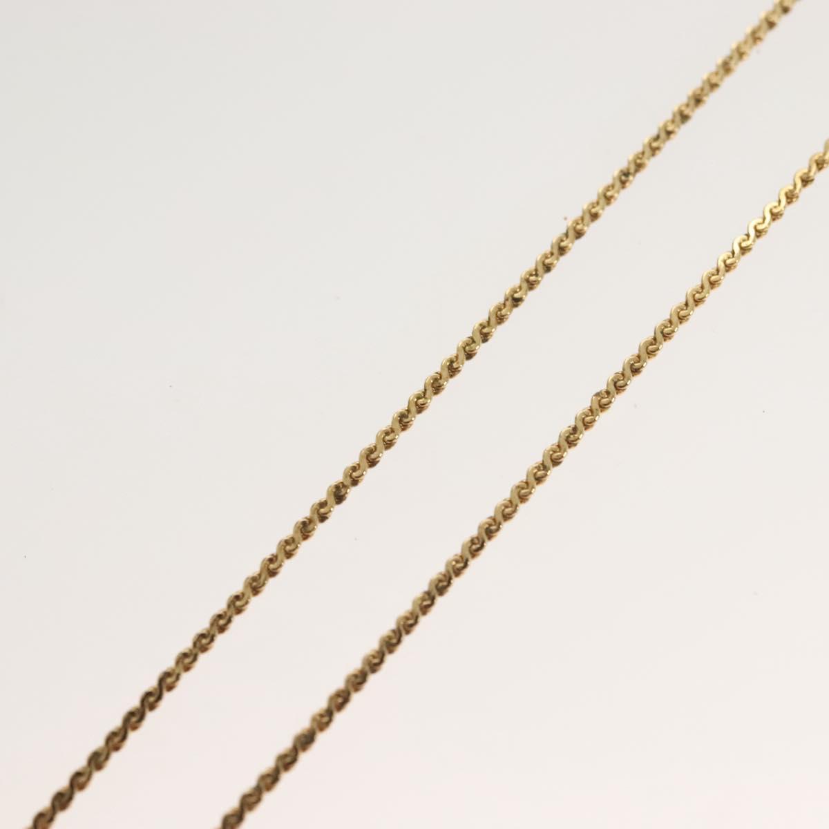 Christian Dior Necklace metal Gold Auth SW954