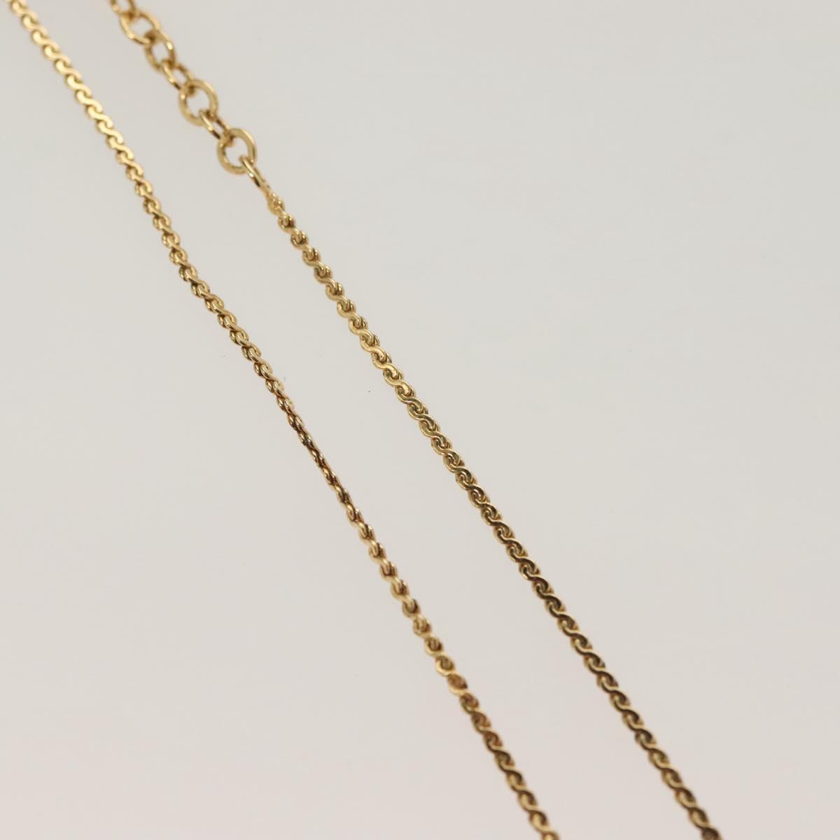 Christian Dior Necklace metal Gold Auth SW954