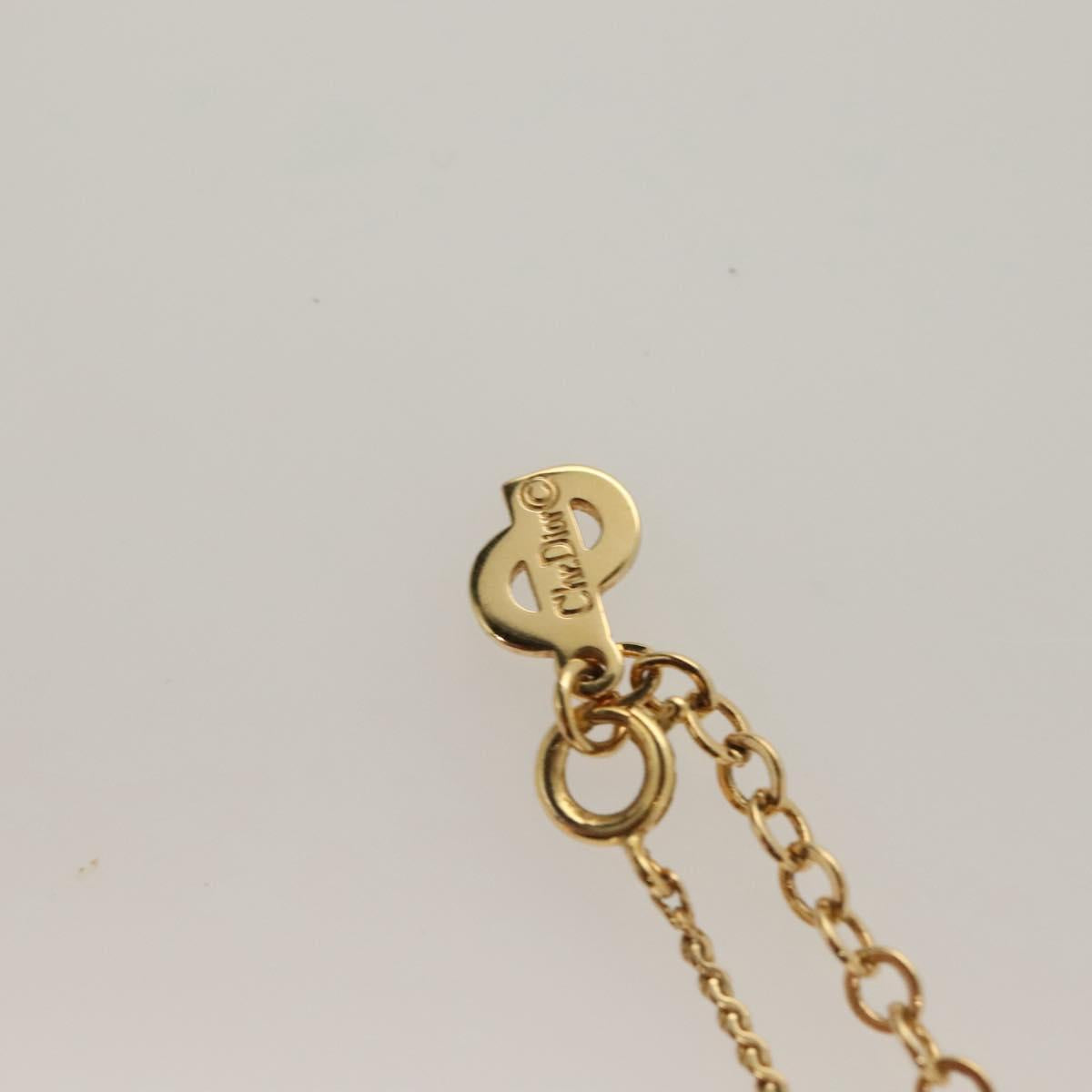 Christian Dior Necklace metal Gold Auth SW954