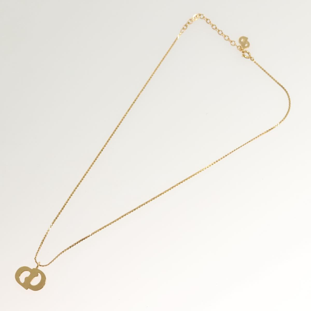 Christian Dior Necklace metal Gold Auth SW954