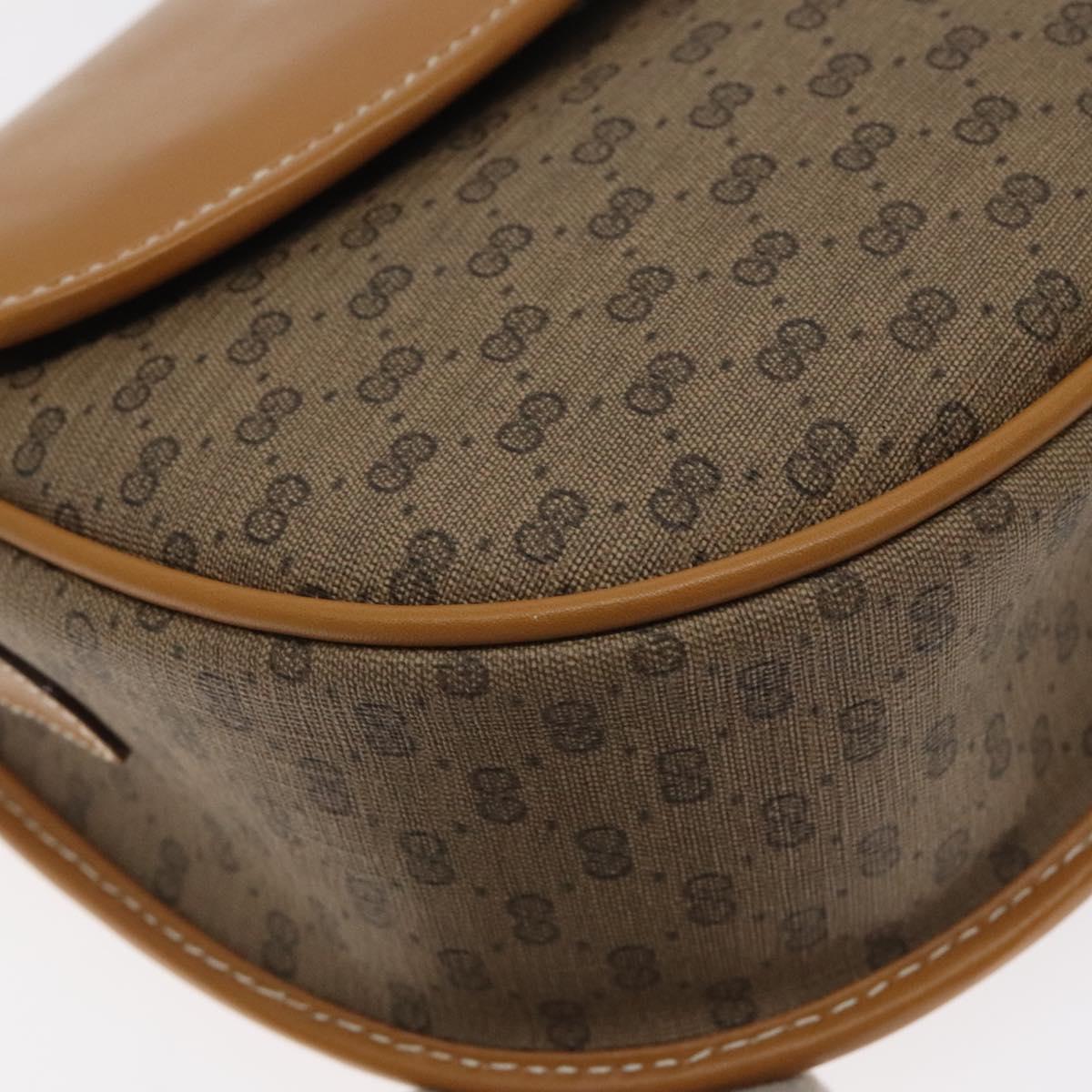 GUCCI Micro GG Supreme Shoulder Bag PVC Beige Gold 007 58 0074 Auth SW968