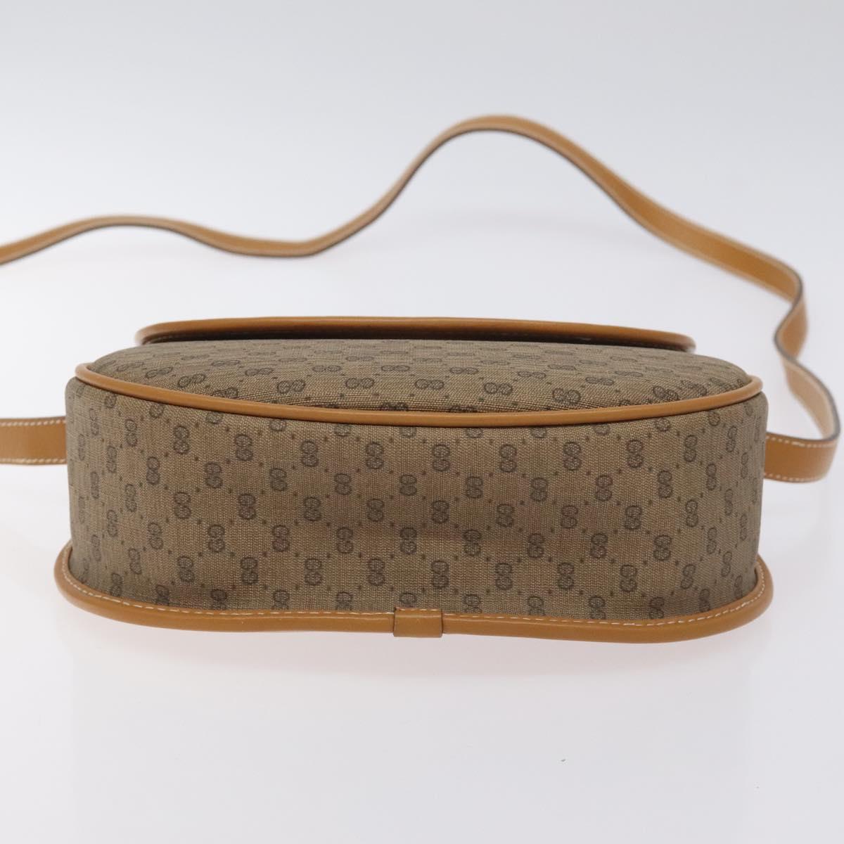 GUCCI Micro GG Supreme Shoulder Bag PVC Beige Gold 007 58 0074 Auth SW968