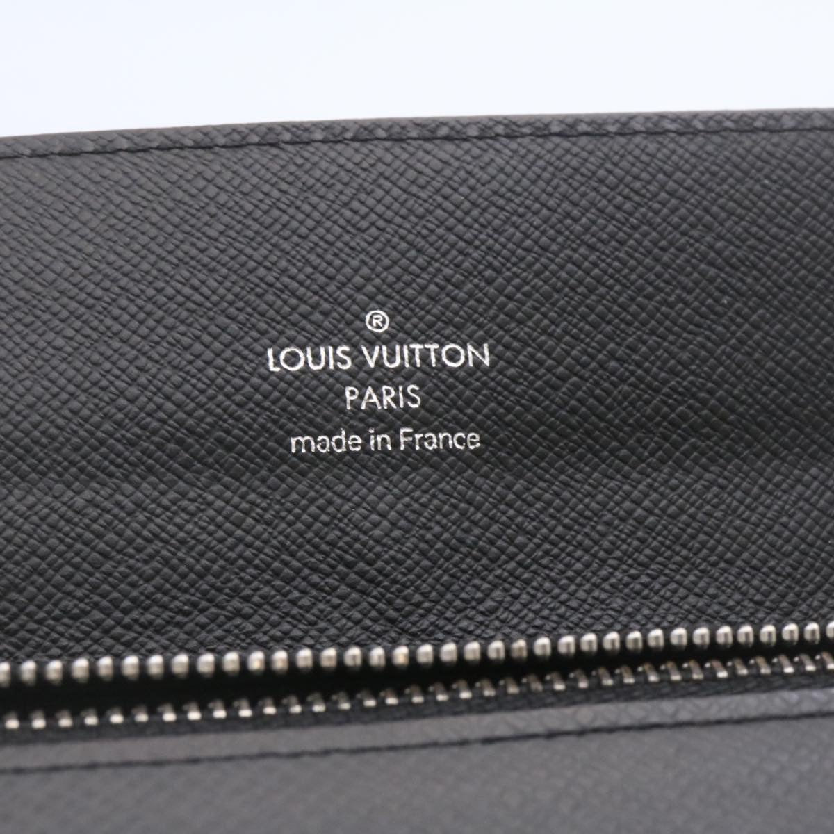 LOUIS VUITTON Taiga Portefeuille Acordion Long Wallet Ardoise M30992 Auth sy185