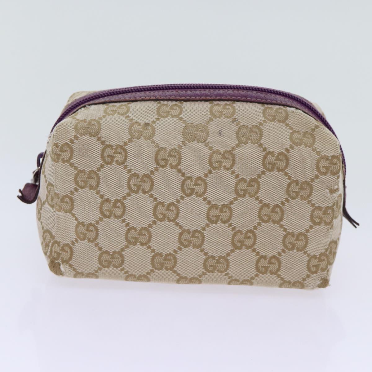 LOUIS VUITTON Gucci Bottega Monogram Wallet Leather 3Set Beige LV Auth tb1078