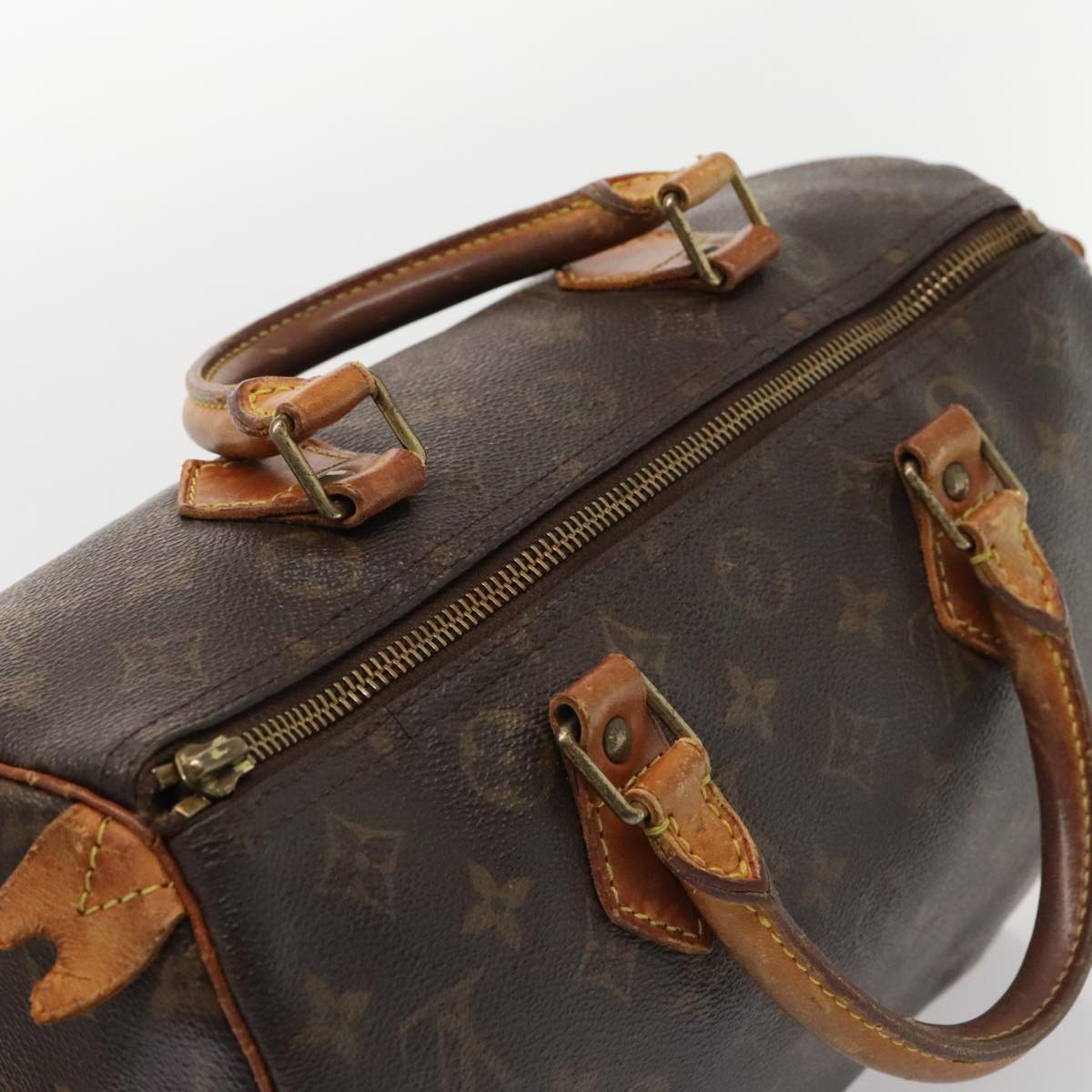 LOUIS VUITTON Monogram Speedy 30 Hand Bag M41526 LV Auth tb1120