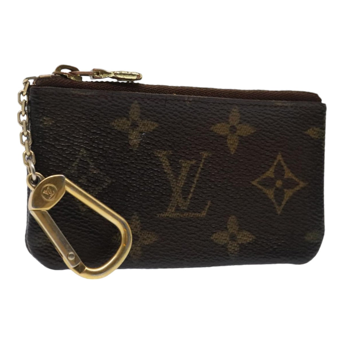 LOUIS VUITTON Monogram Pochette Cles Coin Purse M62650 LV Auth tb1141