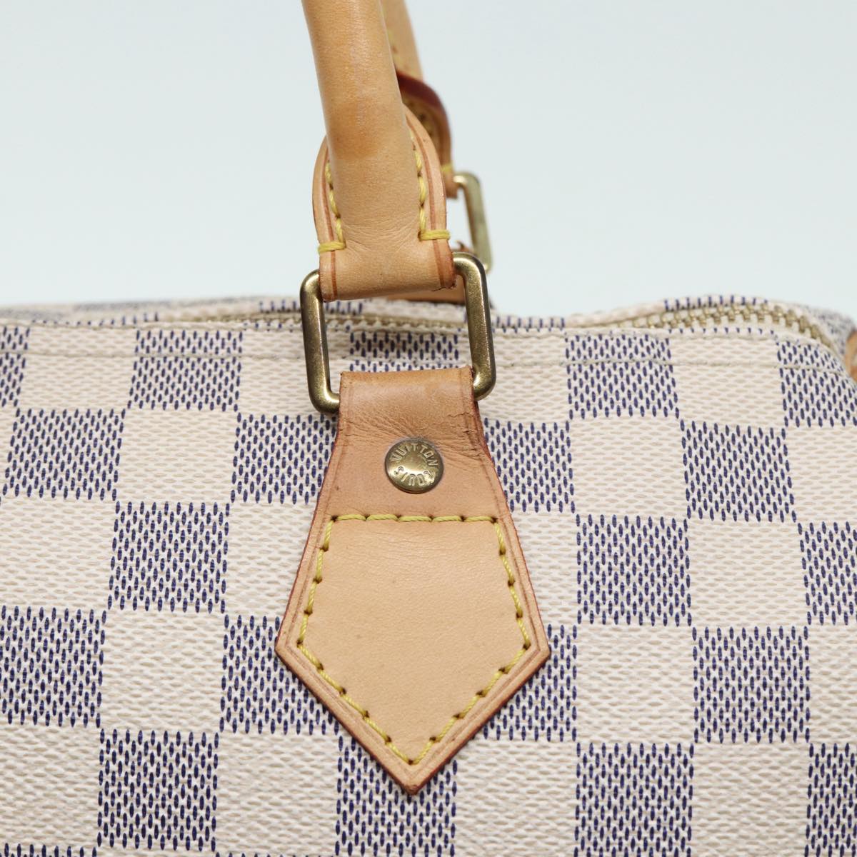 LOUIS VUITTON Damier Azur Speedy 25 Hand Bag N41534 LV Auth tb1153