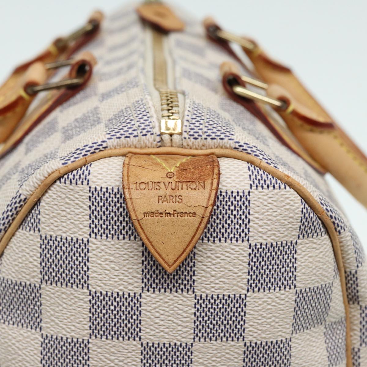 LOUIS VUITTON Damier Azur Speedy 25 Hand Bag N41534 LV Auth tb1153