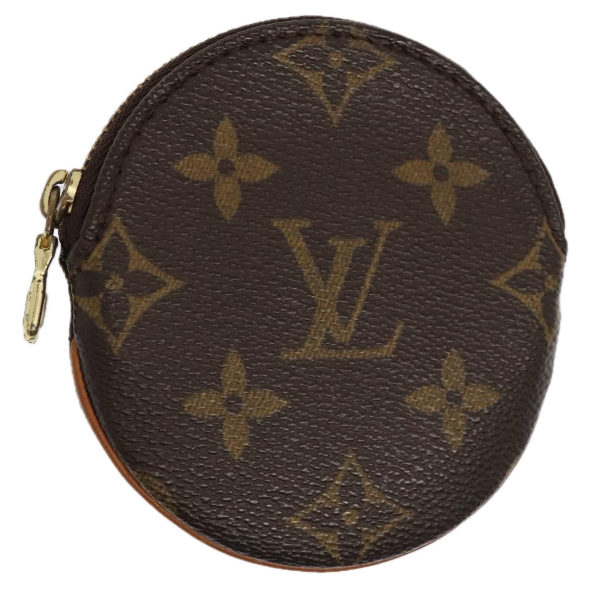 LOUIS VUITTON Monogram Porte Monnaie Rond Coin Purse M61926 LV Auth tb1168