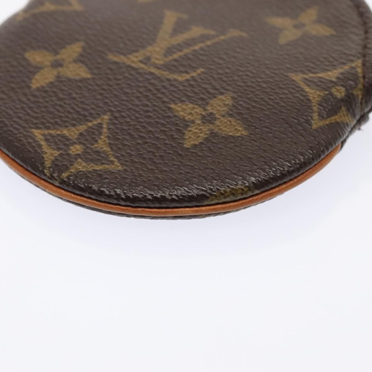 LOUIS VUITTON Monogram Porte Monnaie Rond Coin Purse M61926 LV Auth tb1168