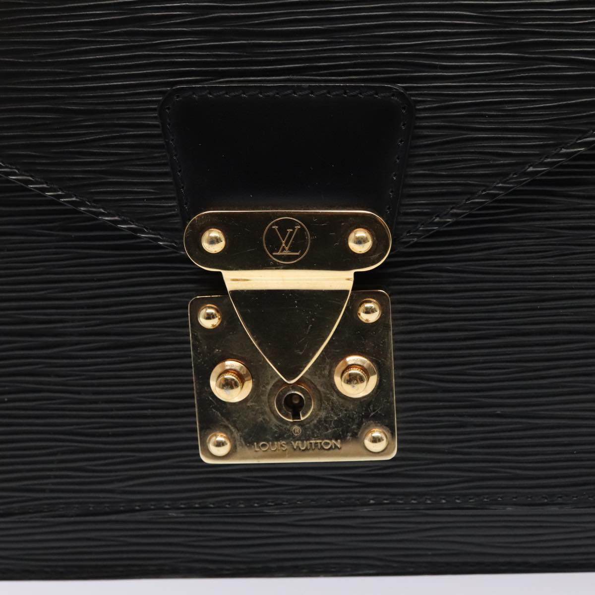 LOUIS VUITTON Epi Monceau 28 Hand Bag Black M52122 LV Auth tb1181