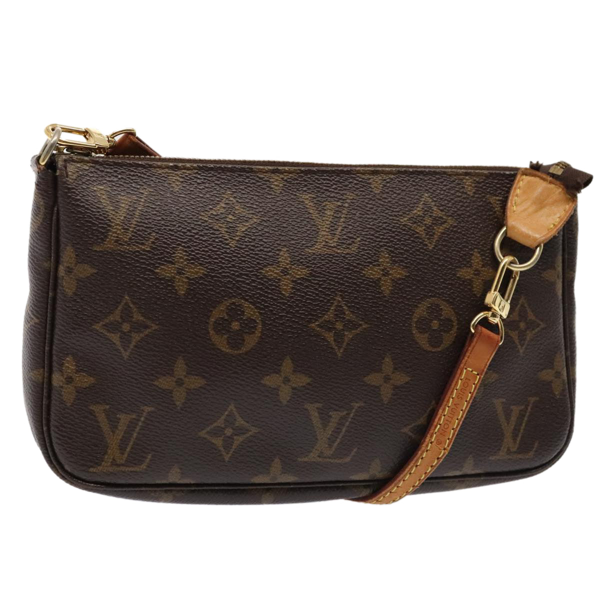 LOUIS VUITTON Monogram Pochette Accessoires Pouch M51980 LV Auth tb1198