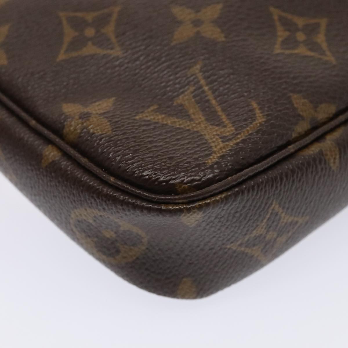 LOUIS VUITTON Monogram Pochette Accessoires Pouch M51980 LV Auth tb1198