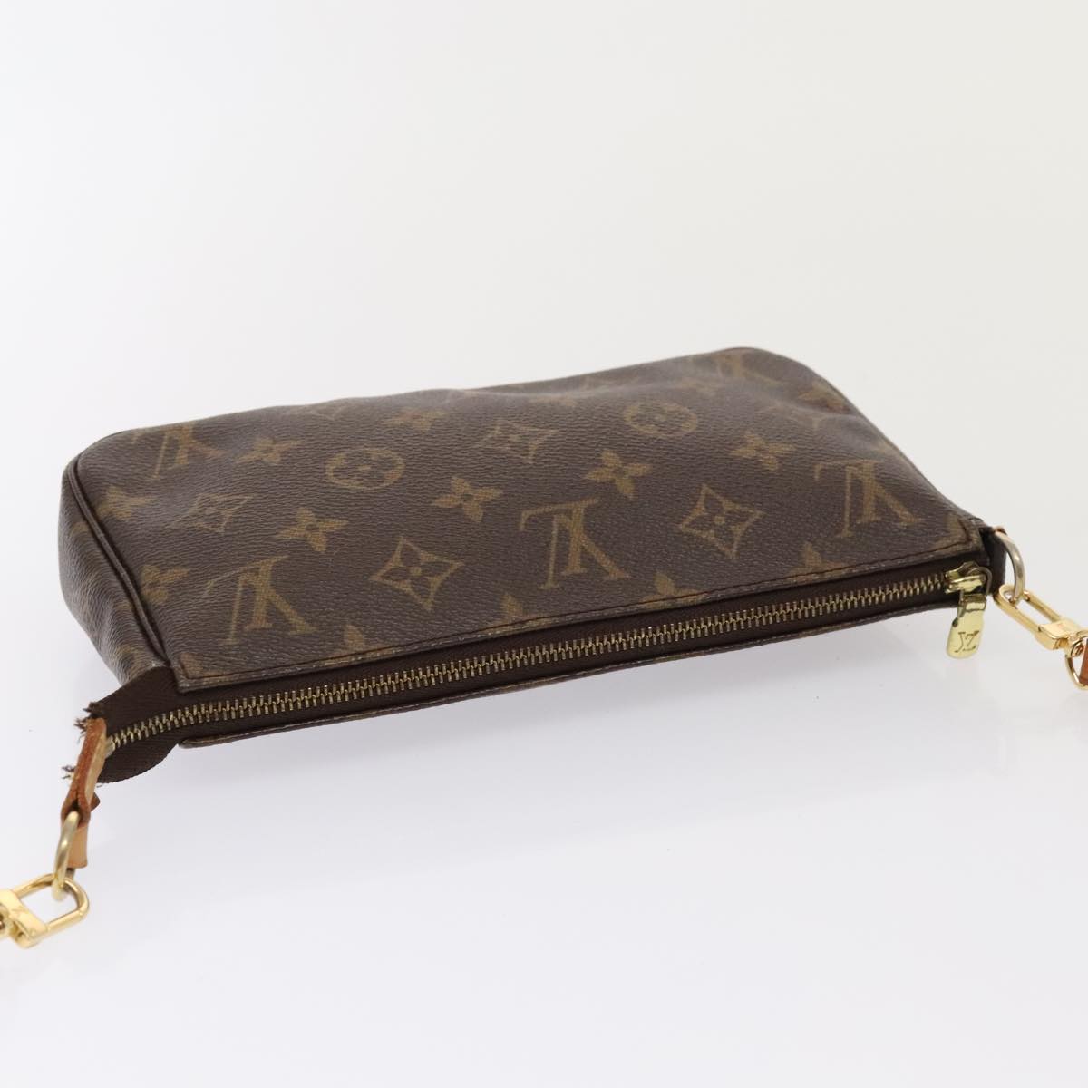 LOUIS VUITTON Monogram Pochette Accessoires Pouch M51980 LV Auth tb1198