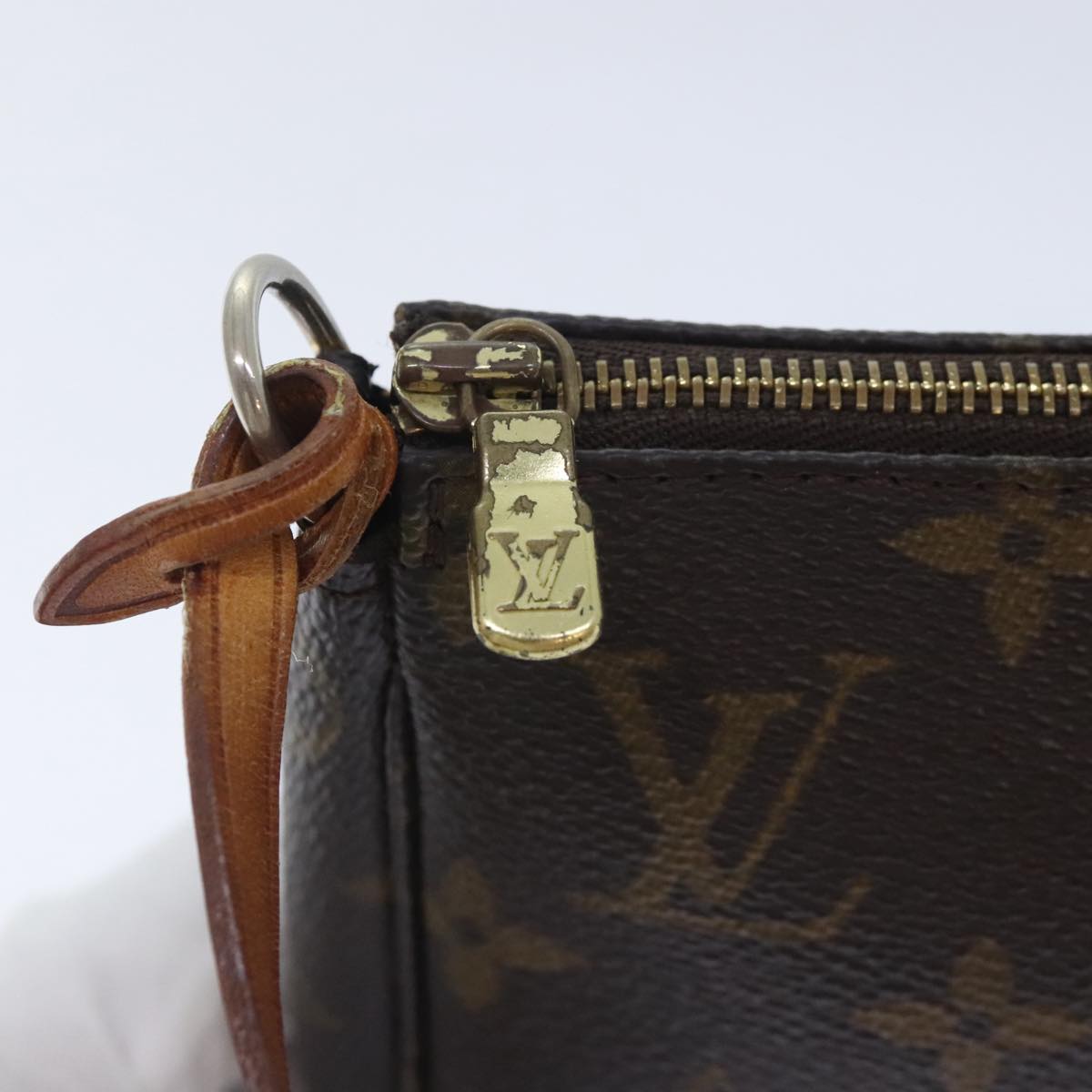 LOUIS VUITTON Monogram Pochette Accessoires Pouch M51980 LV Auth tb1199