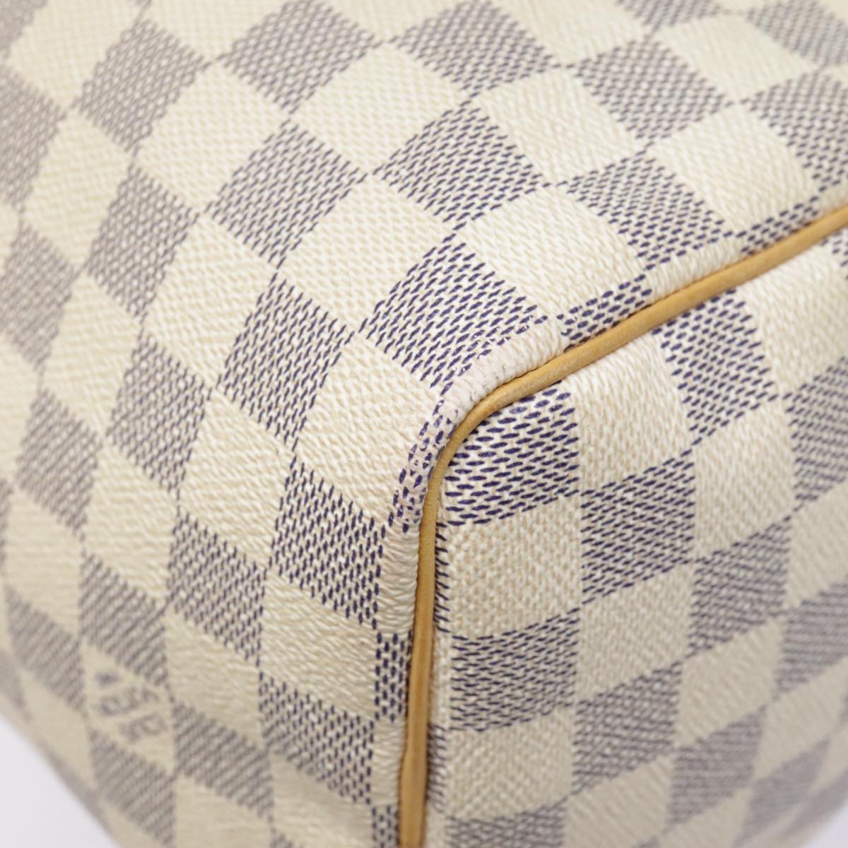 LOUIS VUITTON Damier Azur Speedy 25 Hand Bag N41534 LV Auth tb1229