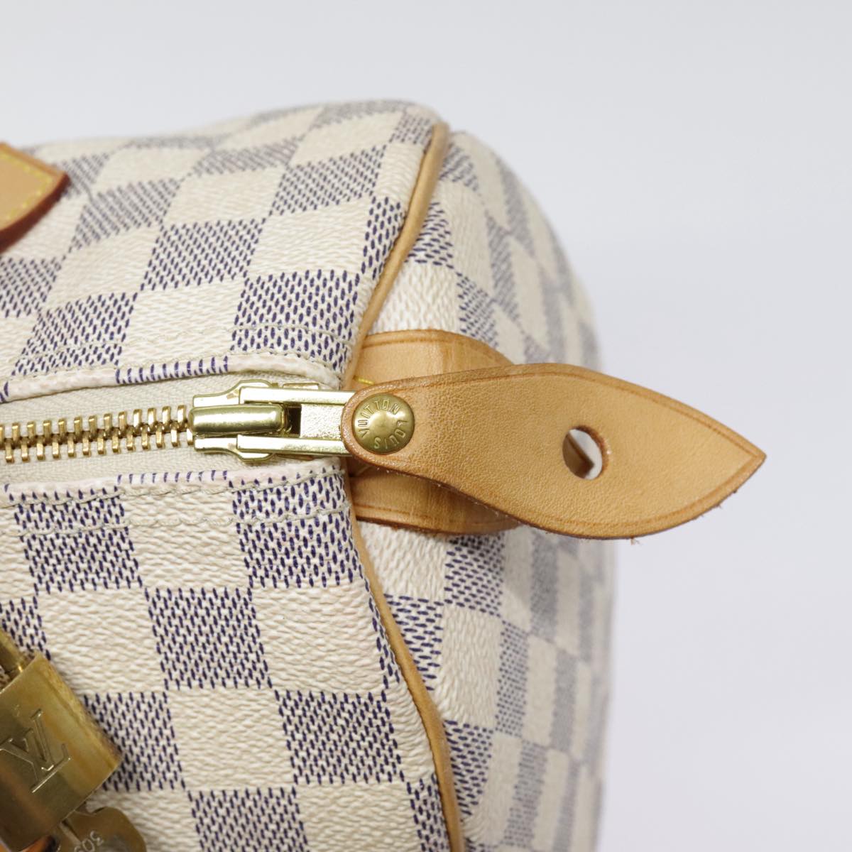 LOUIS VUITTON Damier Azur Speedy 25 Hand Bag N41534 LV Auth tb1229