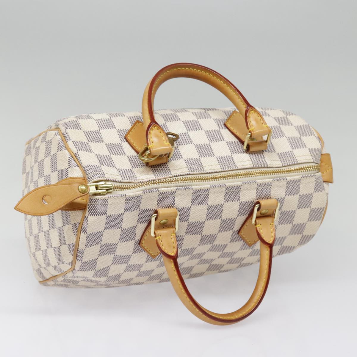 LOUIS VUITTON Damier Azur Speedy 25 Hand Bag N41534 LV Auth tb1229