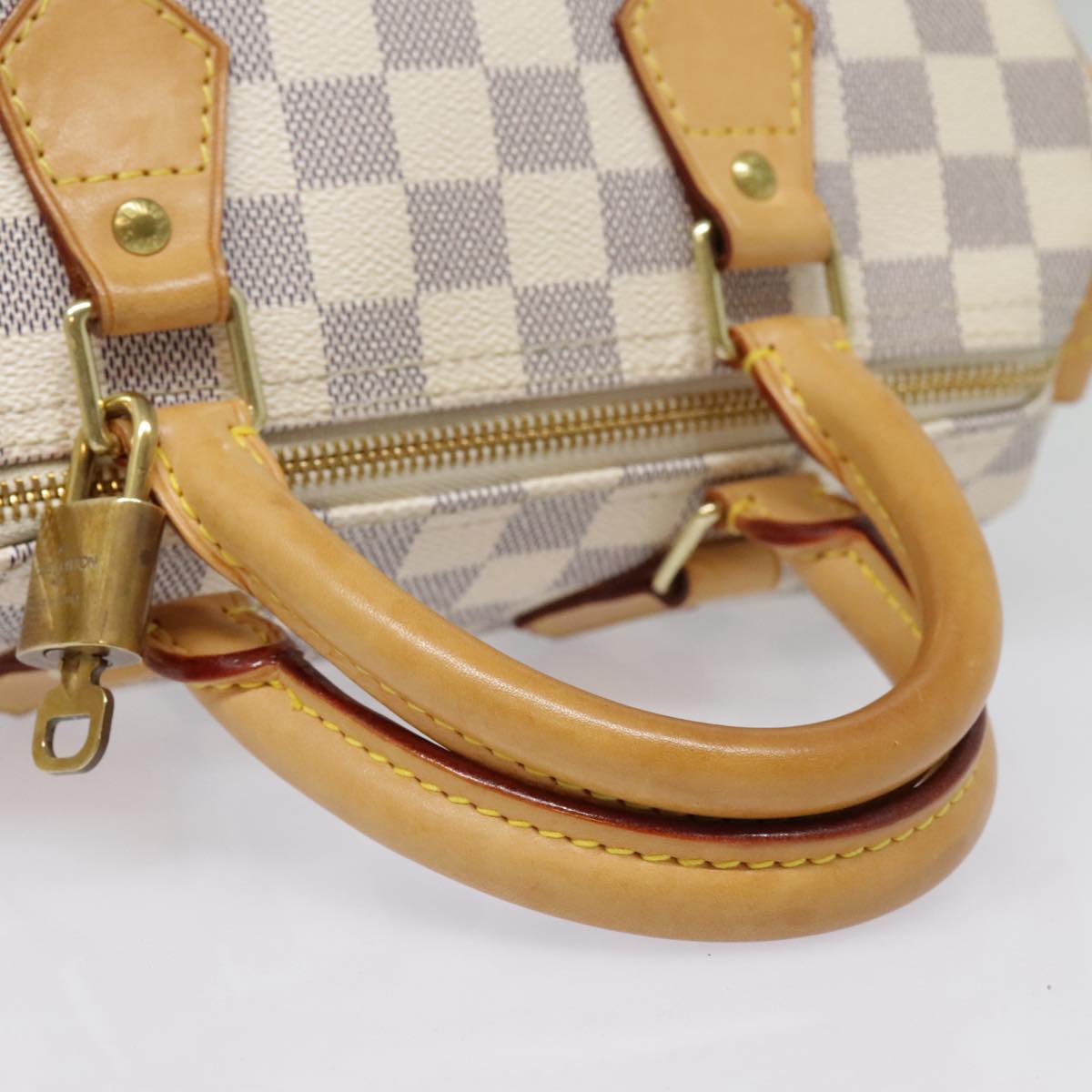 LOUIS VUITTON Damier Azur Speedy 25 Hand Bag N41534 LV Auth tb1229