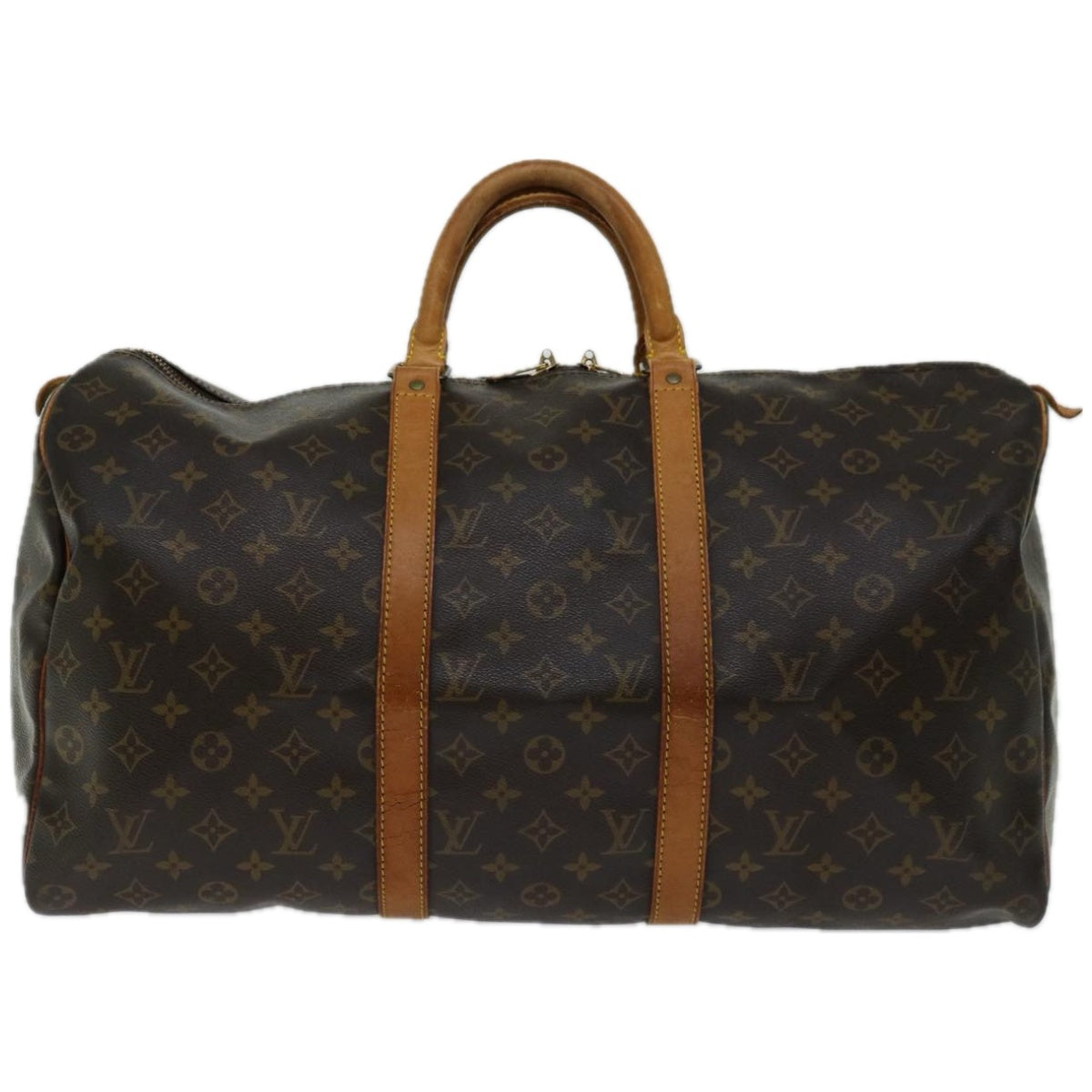 LOUIS VUITTON Monogram Keepall 50 Boston Bag M41426 LV Auth tb842