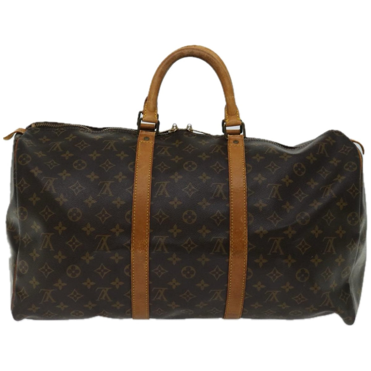 LOUIS VUITTON Monogram Keepall 50 Boston Bag M41426 LV Auth tb842